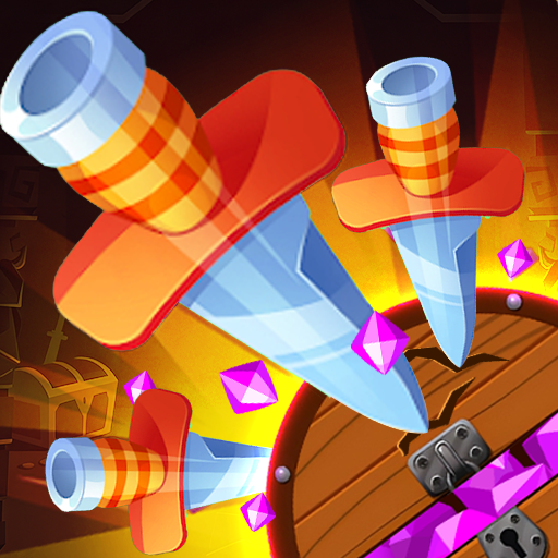 Hero's Throwing Knife blades and treasure artwork